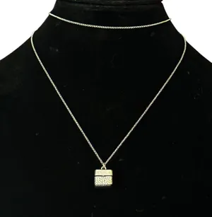 Madewell box pendant necklace thumbnail 1