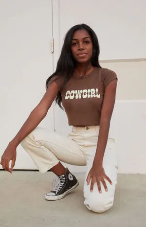 John Galt Cowgirl Crop Top thumbnail 1