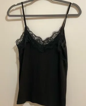 Zara Black Lace Cami thumbnail 4