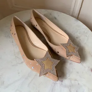 Isa Tapia Ganna Star Ballet Flats In Summer Sand Size 36 (6 US) thumbnail 1