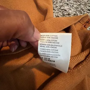 Anthropologie Mustard Orange Floral Balloon Sleeve V-Neck Thermal‎ Top Mens M thumbnail 3