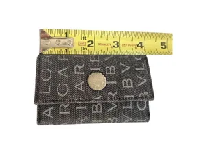 Bvlgari Vintage Logo Canvas Key Holder One Size thumbnail 4