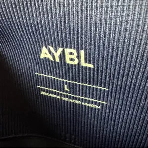 AYBL Empower Seamless Pull On Leggings Navy Blue Large Workout Fitness Gym NWOT thumbnail 7