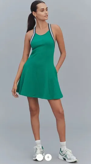 Anthropologie Daily Practice Crisscross-Back Swing Mini Dress thumbnail 1