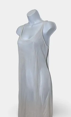 Sheer Vintage Slip Dress White Size M thumbnail 2