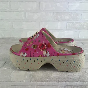 Crocs x Line Friends Stomp Slide Platform Womens 9 Petit Sweets Sandal Unisex M7 thumbnail 6