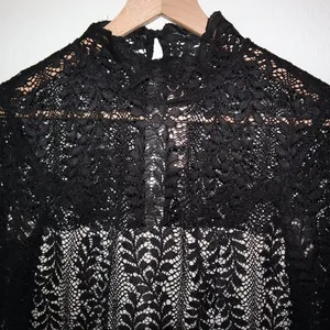 Keepsake the label Uptown black Lace mock neck Whimsigoth grunge dress XS thumbnail 7