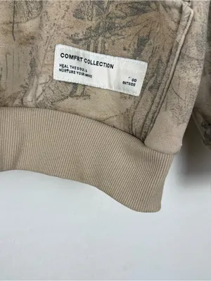 Comfrt Brown Camo Hoodie Oversized Sweater thumbnail 4