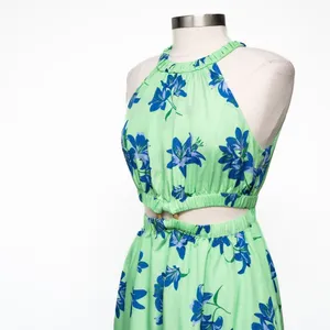 Likely Karrica Maxi‎ Dress Blue Floral Cut Out Print thumbnail 11