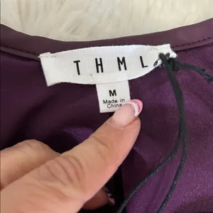 THML Maroon Faux Leather Tiered Maxi/Midi Dress thumbnail 10