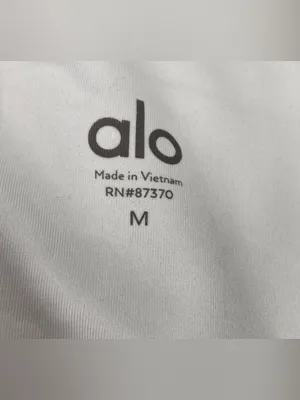 Alo White Spaghetti Strap Crop Camisole — Size M thumbnail 4