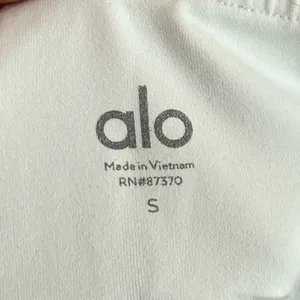 ALO Yoga 7/8 Guard Airbrush White & Bone Leggings Size Small thumbnail 5