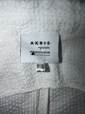 Akris Punto White Textured Single-Button Blazer thumbnail 7