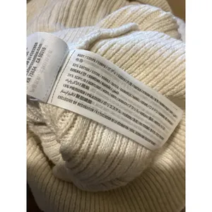 Abercrombie Fitch Womens Ribbed Turtleneck Sweater Cream XS Cozy Warm thumbnail 6
