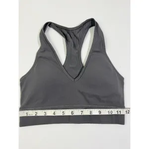Lululemon Ebb to Street Seamless Racerback Sports Bra Grey Size 8 thumbnail 6