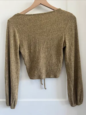 Altar’d State long sleeve rouged top thumbnail 5