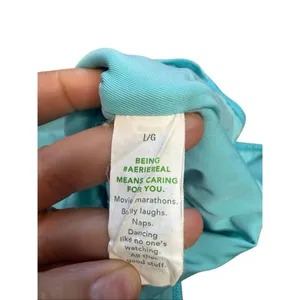 Aerie Crinkle Birthday Suite One piece Swimsuit Cheekiest Cut Blue Large thumbnail 4