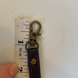 Purple Faux Leather Replacement Wristlet Wrist Bag Strap thumbnail 6