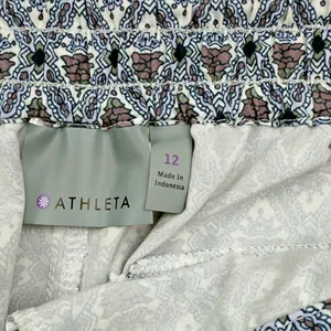 Athleta  Hudson Board Shorts Geometric Blue Brown thumbnail 4