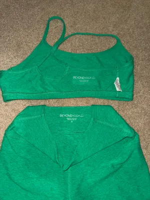 Beyond Yoga Spacedye Biker Shorts and Sports Bra thumbnail 6