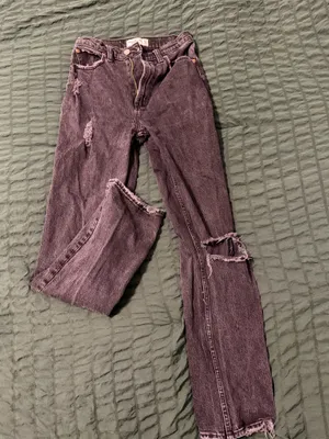 Black Abercrombie Jeans Ultra High-Rise 90s Straight thumbnail 4