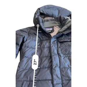 Patagonia Rubicon Down Jacket Womens sz XS Navy blue RECCO Ski Snow Puffer Coat thumbnail 13