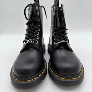 Dr. Martens 1460 Zip Smooth Leather Grunge Edgy LaceUp Black Boot NWOB UK 3 US 5 thumbnail 8