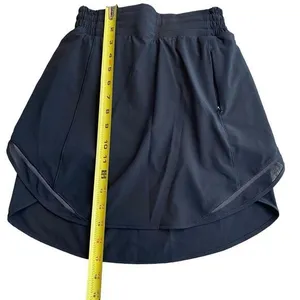 Lululemon Womens Size 2 Hotty Hot High‎ Rise Skirt Skort Long Black Athletic New thumbnail 11
