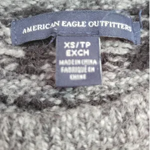 American Eagle Fairisle Nordic‎ Wool Blend Sweater Womens Soft Cozy Hygga Ski XS thumbnail 2
