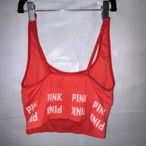 Pink Victorias Secret Active Seamless Crop Sports Bra Coral Orange Small thumbnail 2