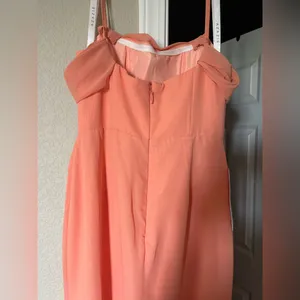 AZAZIE Off-Shoulder Coral Evening Gown with Thigh Slit thumbnail 8