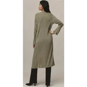 By ANTHROPOLOGIE Long Shine Cardigan‎ Sweater Green Tie Front Knitwear Small thumbnail 8