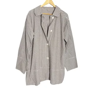 Free People Arlo Gingham Check 2 Piece Mini Dress Long Sleeve Shirt Co-Ord Set S thumbnail 5