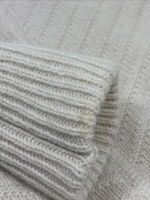 Tahari Cream Open-Front Knit Cardigan Wool Blend Sweater size M thumbnail 10