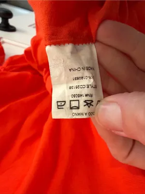 CHICWAYS Orange Ruffle Maxi Dress Boho Tiered Long Sleeve Size M thumbnail 8
