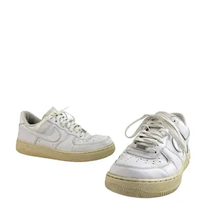 Nike Air Force 1 Men's White Low Top Lace Up Sneakers Athletic Running Shoes 9.5 thumbnail 5