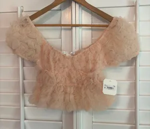 Altar'd State Pink‎ Rose Top Size XS thumbnail 1