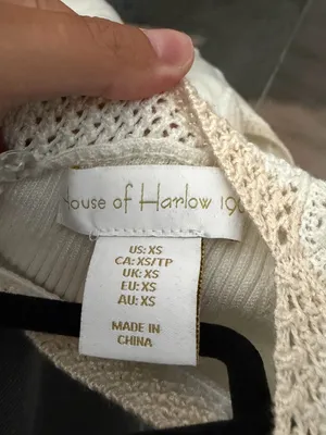 House of Harlow 1960 Cream Ribbed Knit Tank thumbnail 3
