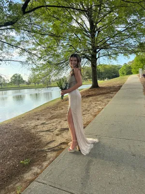 Beautiful Gold Prom dress Primavera Brand 00 thumbnail 5