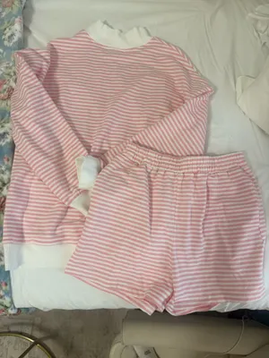 Matching mockneck set Pink thumbnail 1
