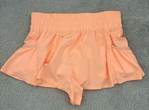 Free People Get Your On Flirt Shorts Coral thumbnail 3