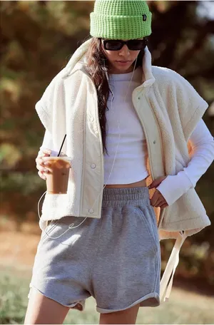 Free People Scout It Out Fleece Vest Size Large thumbnail 1