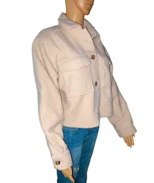 Divided  cropped teddy jacket thumbnail 10