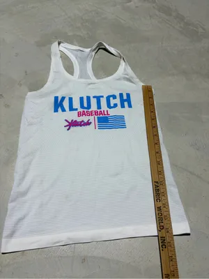 Lululemon swiftly tech White Klutch Baseball Racerback Tank Blue & Pink 6 thumbnail 6
