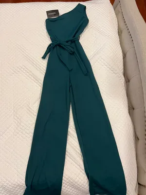 Pretty Little Thing Emerald Green Jumpsuit thumbnail 5