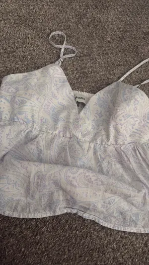 Unique, print Hollister, baby doll top thumbnail 1