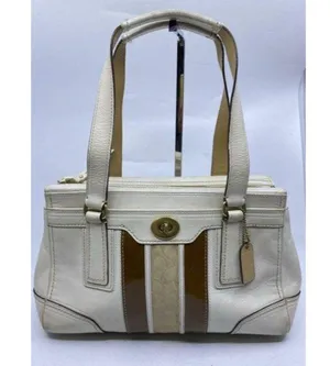 coach leather white shoulder bag thumbnail 2
