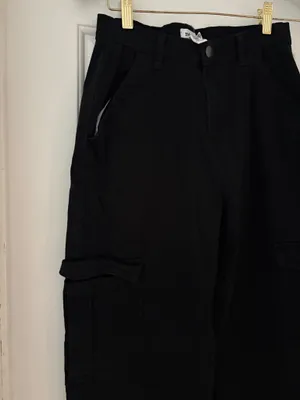 Refuge Oversize High-rise Black Cargo Pants  thumbnail 2