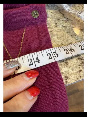 Christopher & Banks Maroon V-Neck Button Cardigan with Autumn Leaf Embroidery thumbnail 8