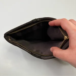 Brown Beaded Elegant Zip Clutch thumbnail 6